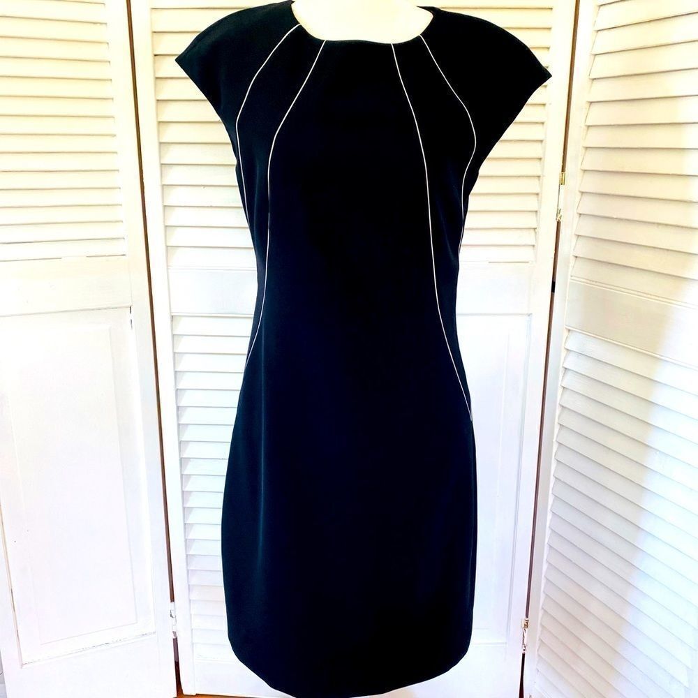 Lafayette 148 New York black and white dress